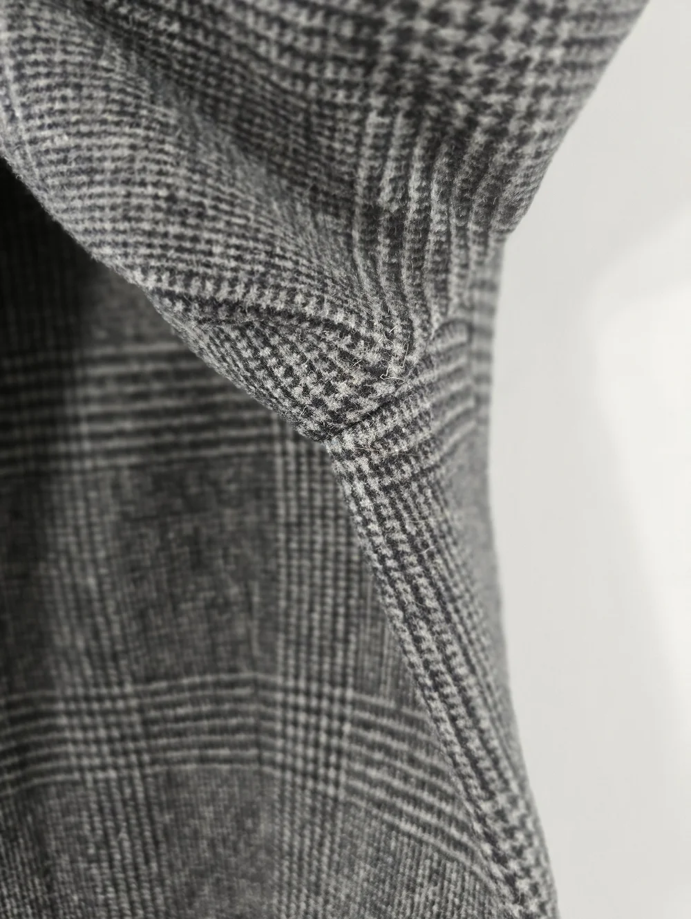 Ralph Lauren Glen Plaid Wool Blend Big Boys Overcoat Hidden Button Velvet Sz 16R